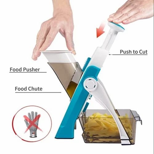 Mandoline Slicer | Safe Adjustable Vegetable Cutter
