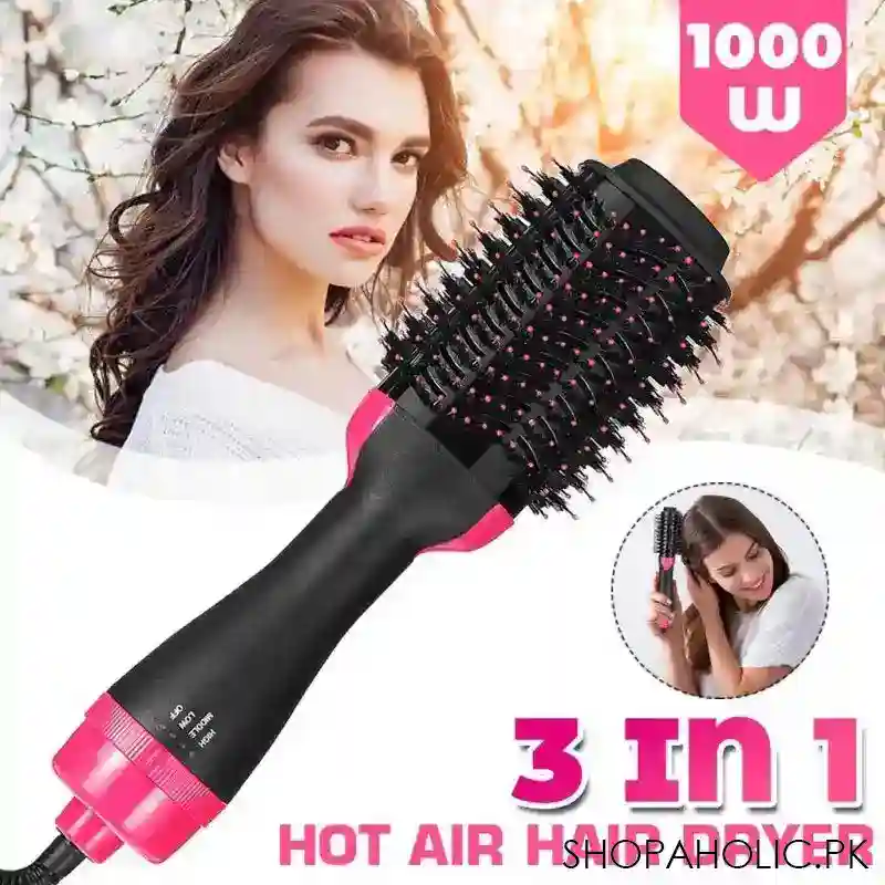3-in-1 One Step Hot Air Brush Hair Dryer & Styler