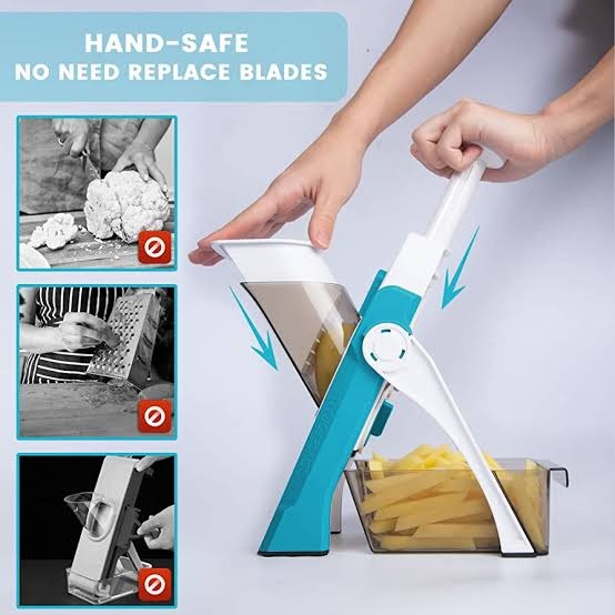 Mandoline Slicer | Safe Adjustable Vegetable Cutter