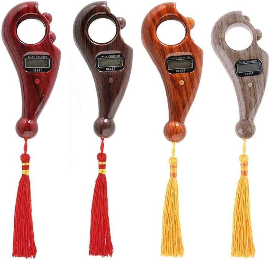 Ramzan Offer – Part 2 🌙 Digital Counter with Qibla Compass & Rotating Prayer Beads 🤲