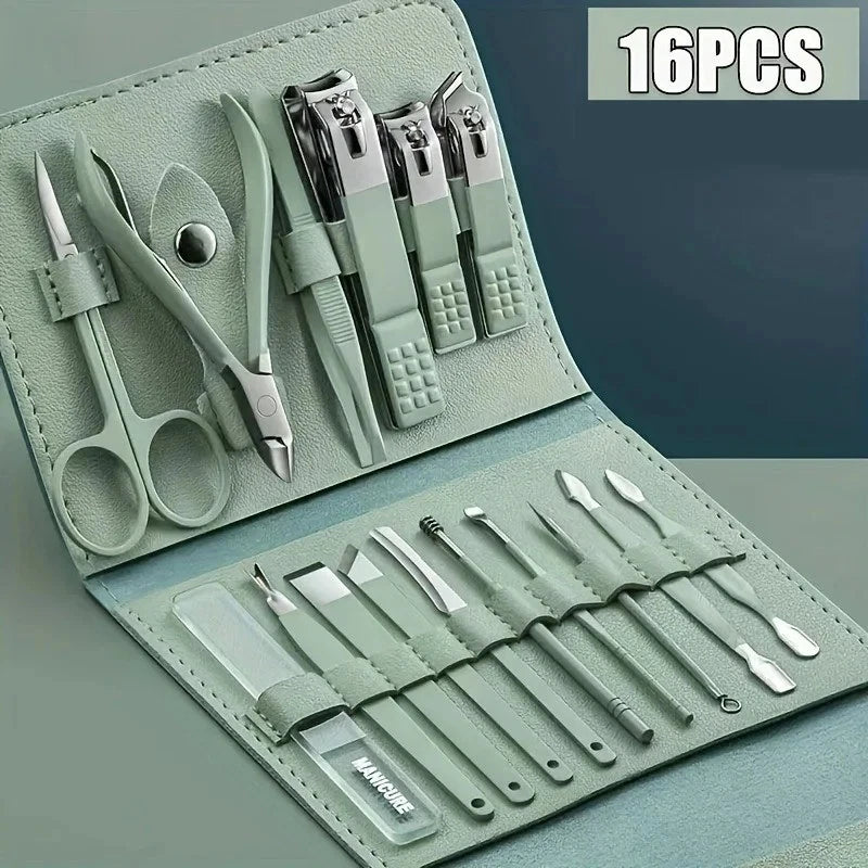 16Pcs Manicure Set for Women Men